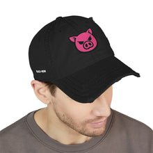 Load image into Gallery viewer, B+N Pig Dad Hat — Distressed