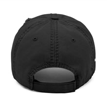 Load image into Gallery viewer, RAW Dad Hat — Distressed Black
