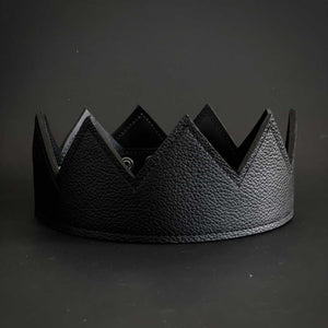 Worded Leather Crown